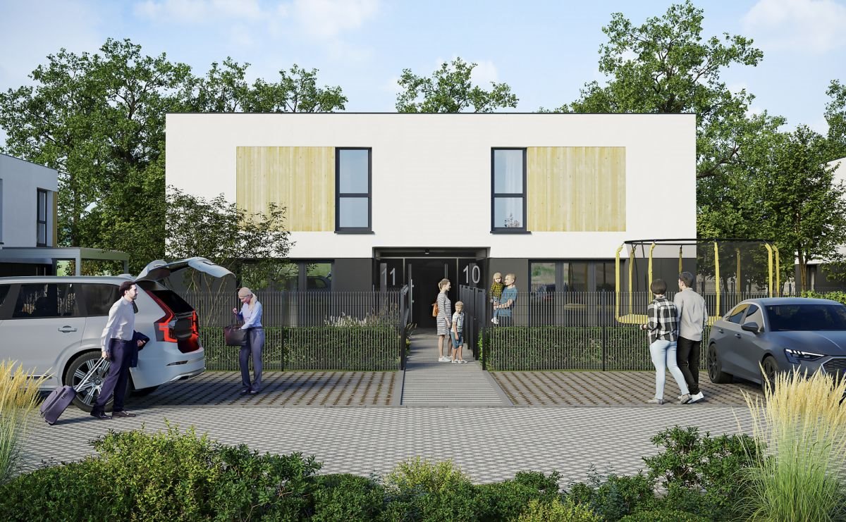 Polecam nowoczesny bliźniak 80 m² z ogródkiem i 2 miejscami parkingowymi Rybnik, Niedobczycka  80m2 Foto 1