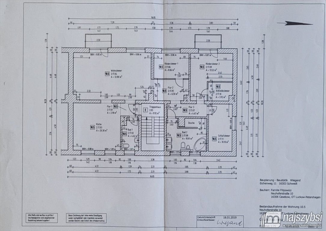 Mieszkanie czteropokojowe  na sprzedaż Niemcy, Casekow, Centrum  118m2 Foto 19