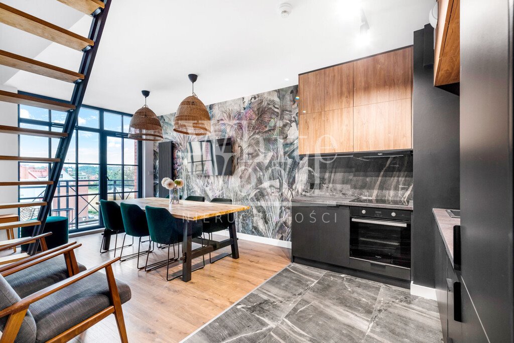 Dwupoziomowy loft na Wyspie Spichrzów z panoramicznym widokiem Gdańsk, Śródmieście, Toruńska  81m2 Foto 1