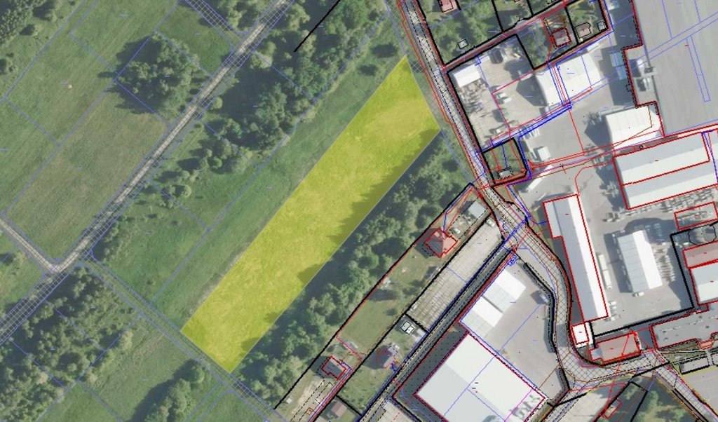 Działka 65,42ar pod magazyn z WZ, media, dwie drogi Rudna Mała  6 542m2 Foto 1