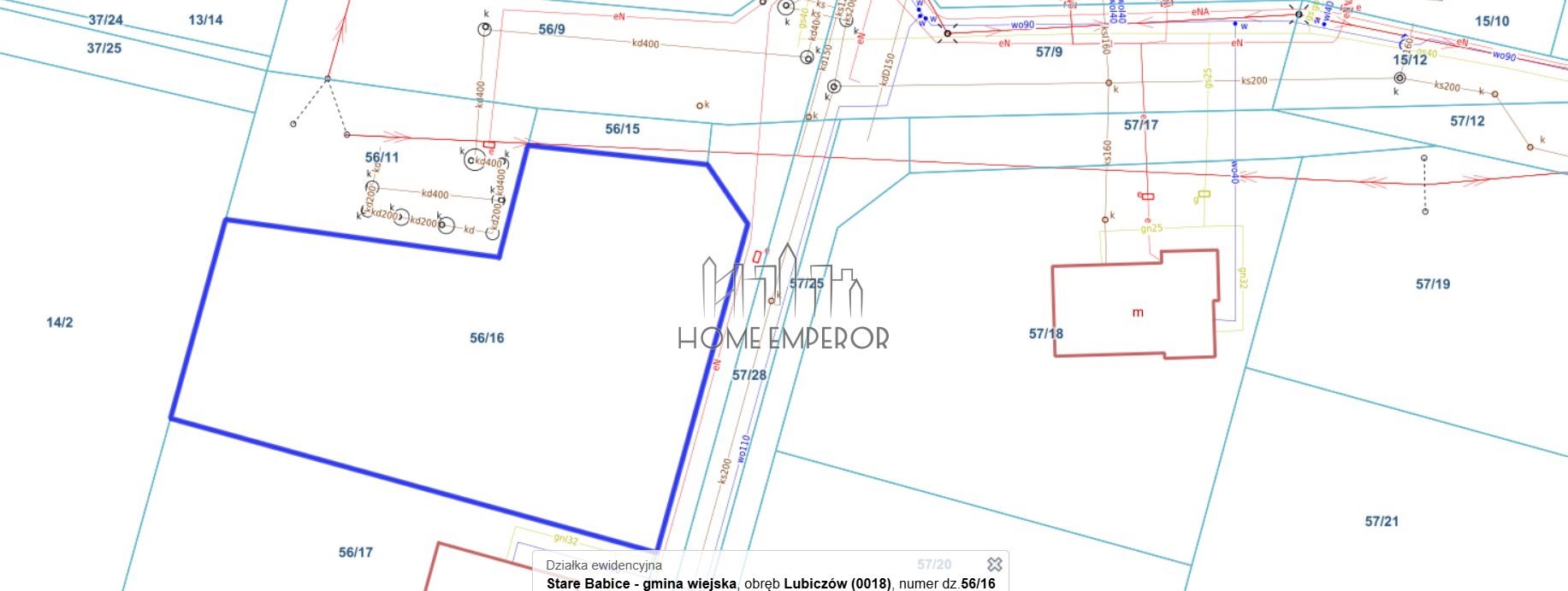 Działka budowlana na sprzedaż Lubiczów, Warszawska  1 231m2 Foto 3