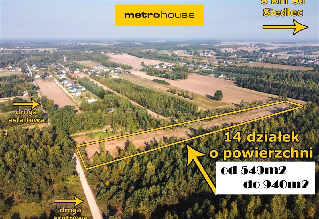 Działki w otulinie lasu, 549-940 m², idealne pod dom Teodorów  701m2 Foto 1