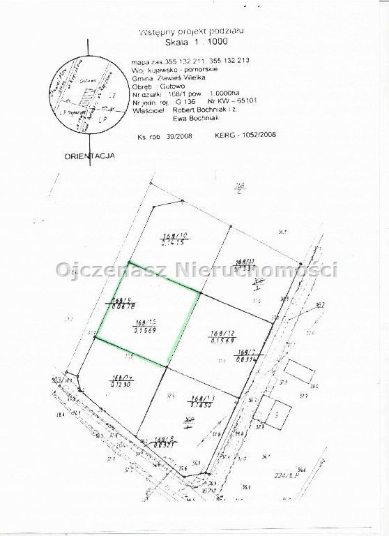 Działka inna na sprzedaż Gutowo  1 565m2 Foto 1