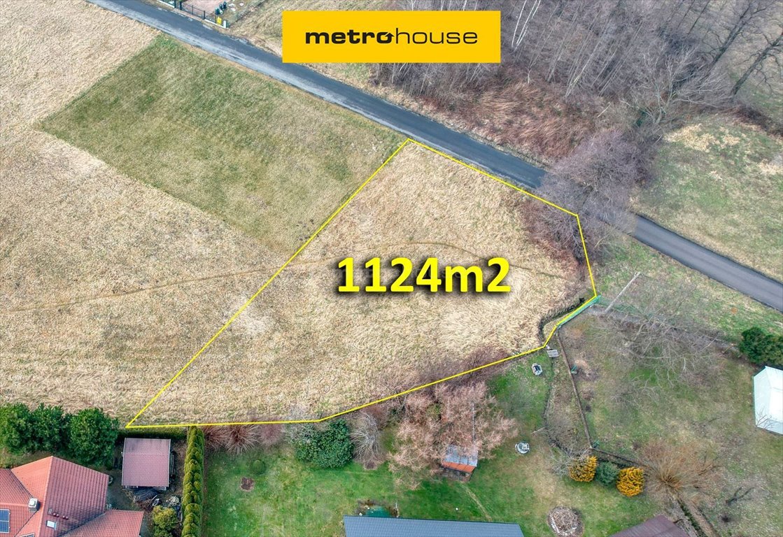 Działka 1124 m² z widokiem na las i góry, media w drodze Jasienica, Topolowa  1 124m2 Foto 1