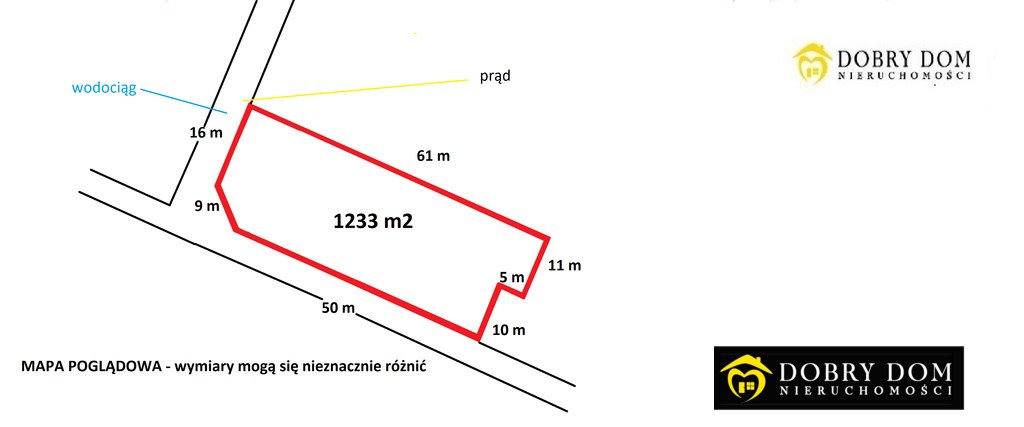 Działka budowlana na sprzedaż Nowa Wieś  1 233m2 Foto 11