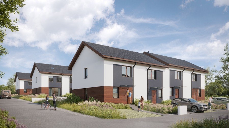 Nowoczesny segment 84 m2 z ogrzewaniem podłogowym i garażem Stargard  84m2 Foto 1