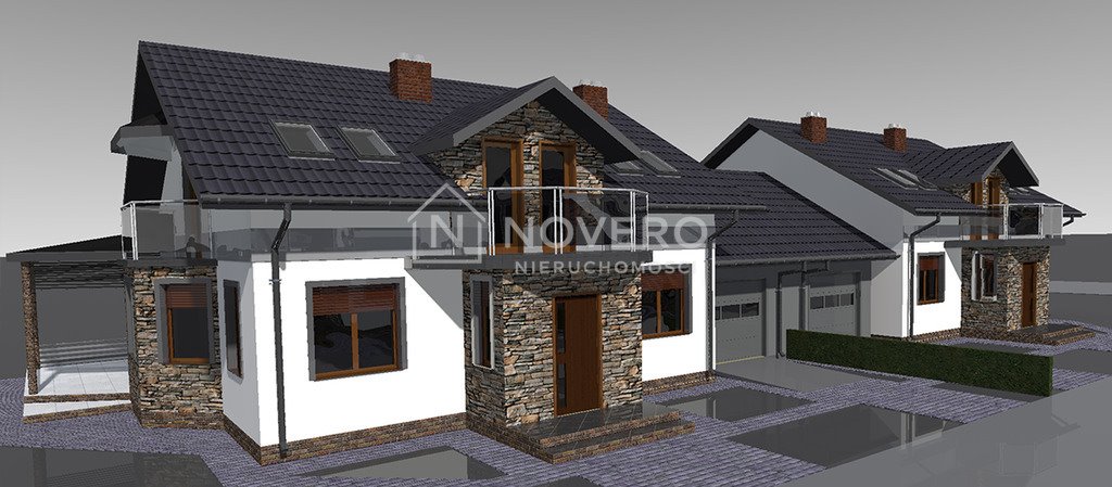 Nowe bliźniaki 208 m2 z garażem i dużą działką Mokra  209m2 Foto 1