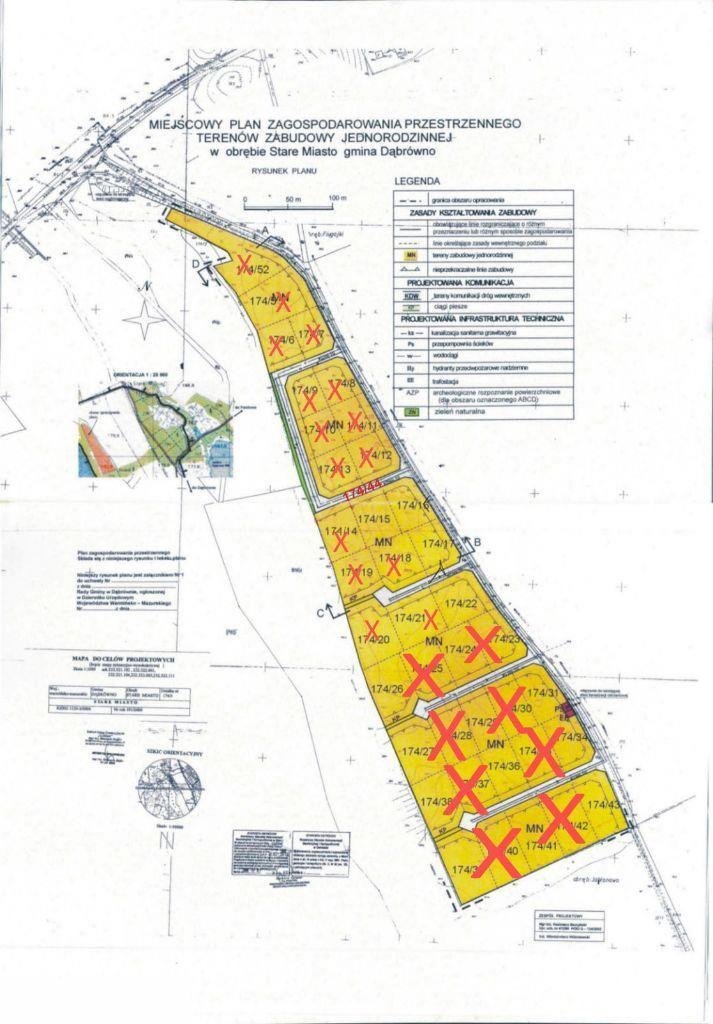 Działka budowlana na sprzedaż Dąbrówno, Stare Miasto  2 200m2 Foto 3
