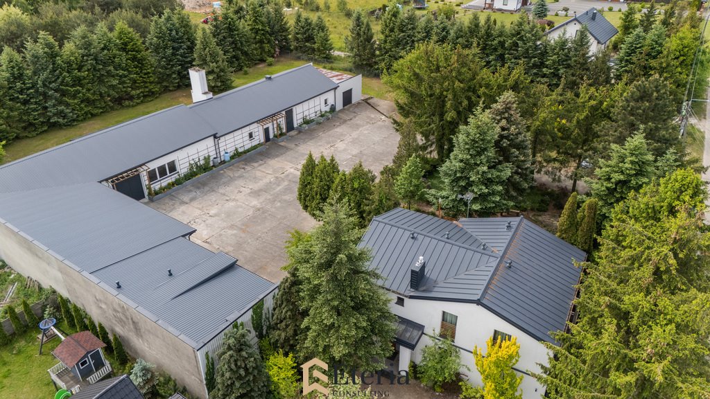 Przestronna hala przemysłowa 755 m² z rozbudową i domem Wymysły  755m2 Foto 1