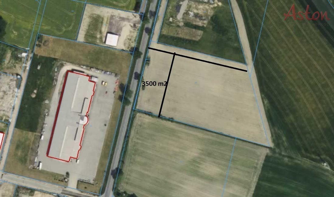 Działka komercyjna pod dzierżawę Wyry  3 500m2 Foto 1