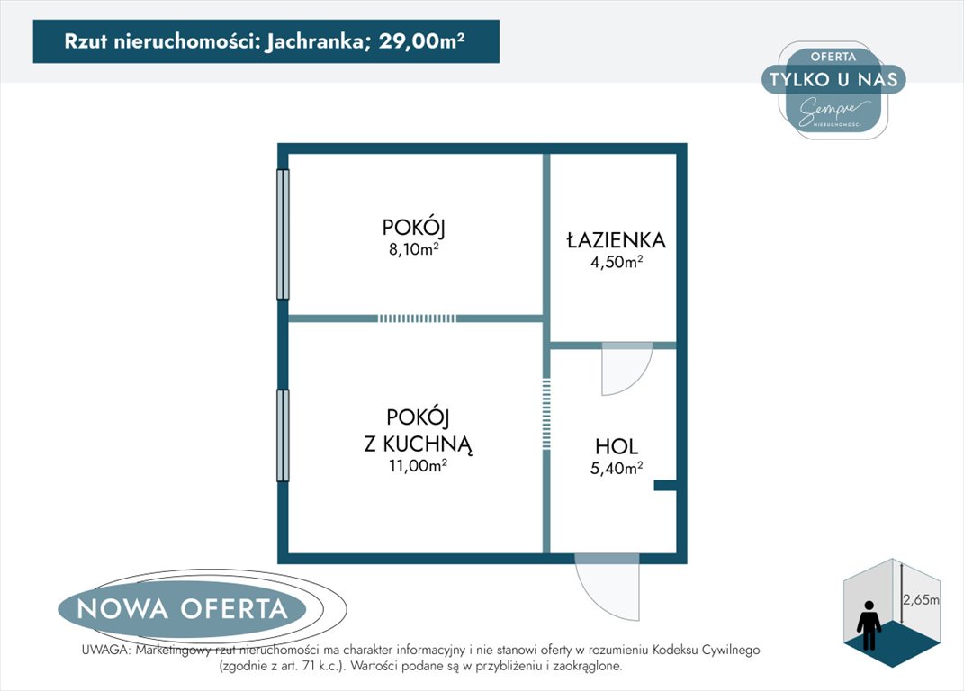 Mieszkanie dwupokojowe na sprzedaż Jachranka, Zegrzyńska  29m2 Foto 5