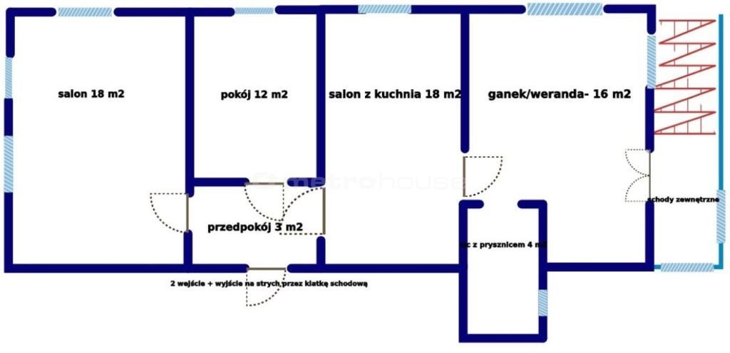 Mieszkanie trzypokojowe na sprzedaż Jugów, Główna  91m2 Foto 10