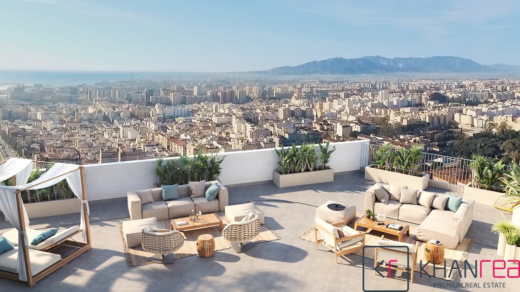 Nowoczesny apartament 54 m² z widokiem na Malagę i basenem Hiszpania, Malaga  54m2 Foto 1