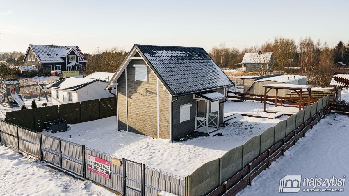 Sprzedam dom rekreacyjny 35 m² w Kładnie z tarasem i światłowodem Kładno  35m2 Foto 1
