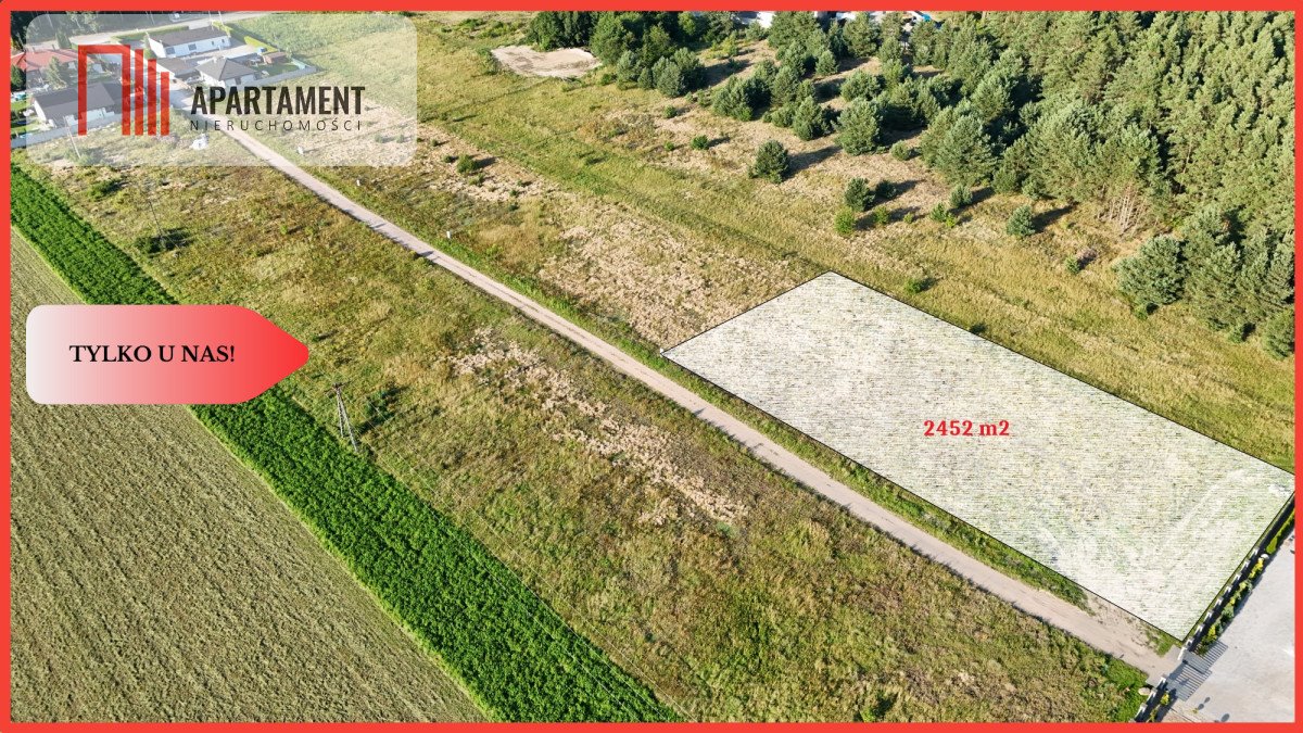 Działka z Warunkami Zabudowy w Wolwarku – 2452 m² Wolwark  2 452m2 Foto 1