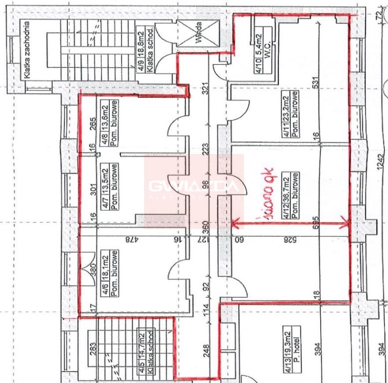 Biuro 129 m² w centrum Warszawy, klimatyzacja - polecam! Warszawa, Śródmieście, Śródmieście  129m2 Foto 1