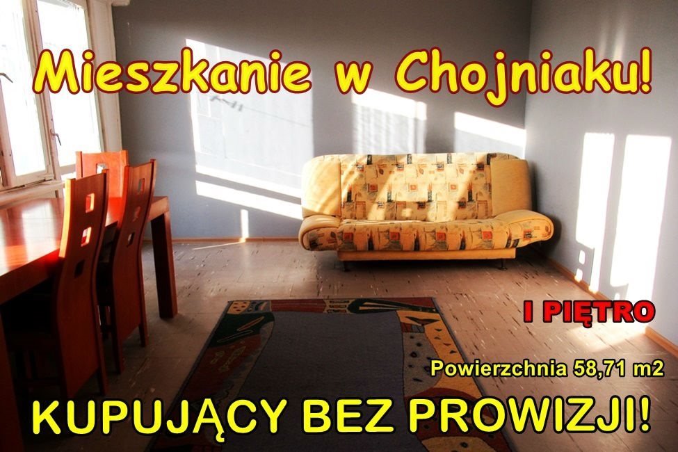 Mieszkanie trzypokojowe na sprzedaż Chojniak 59m2 Foto 1 Mieszkanie trzypokojowe na sprzedaż Chojniak 59m2 Foto 1