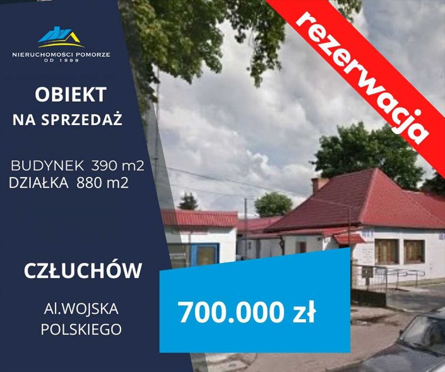 Lokal użytkowy na sprzedaż Człuchów, Wojska Polskiego  390m2 Foto 1