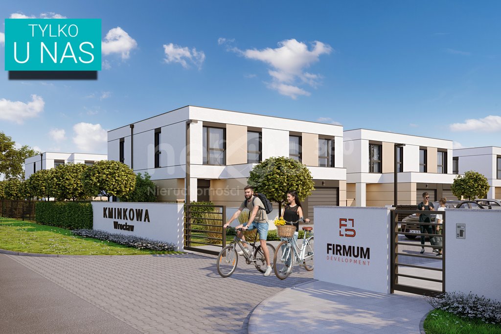 Dom bliźniak z ogródkiem, garaż i nowoczesne udogodnienia Wrocław  130m2 Foto 1