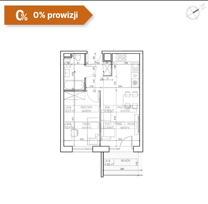 Mieszkanie dwupokojowe na sprzedaż Bydgoszcz, Bielawy  36m2 Foto 4