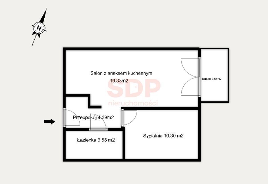 Mieszkanie dwupokojowe na sprzedaż Wrocław, Stare Miasto, Stare Miasto, Kościuszki  38m2 Foto 3