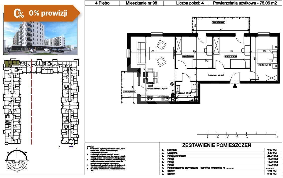 Mieszkanie czteropokojowe  na sprzedaż Bydgoszcz, Kapuściska  75m2 Foto 5