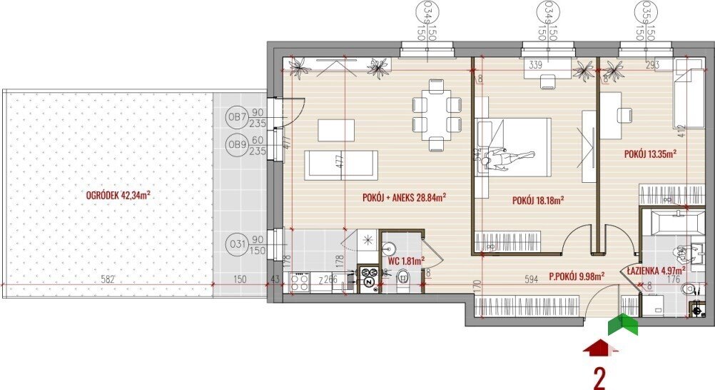 Mieszkanie trzypokojowe na sprzedaż Białystok, Wysoki Stoczek, Hugo Kołłątaja  77m2 Foto 1