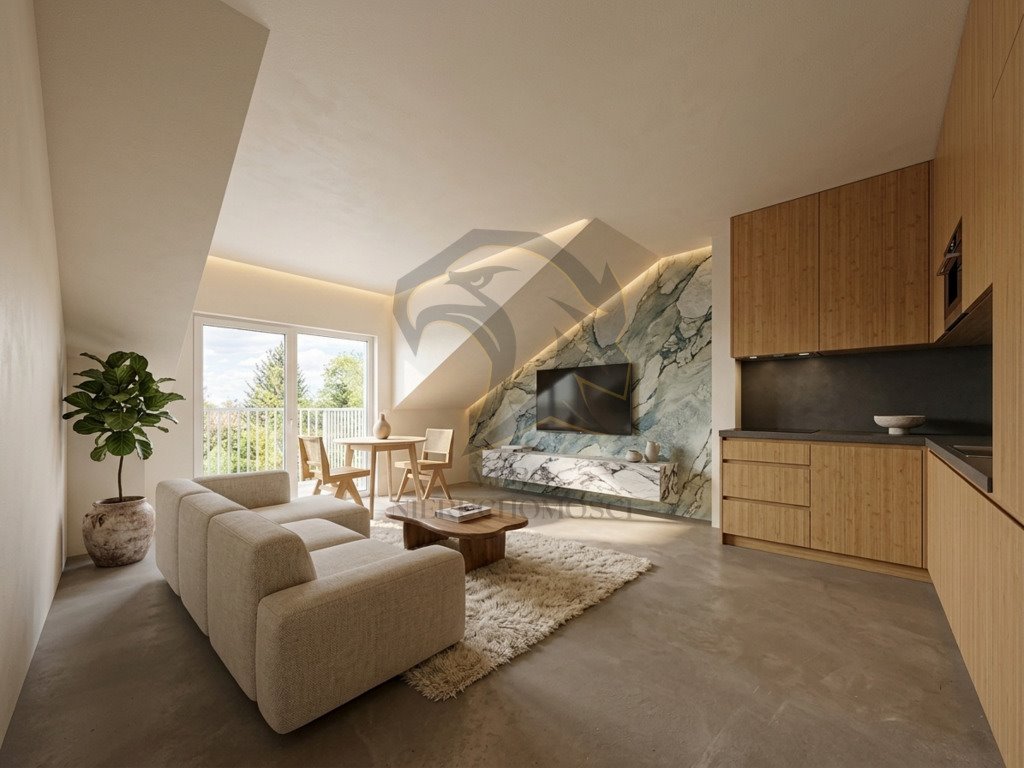 Zapraszam do 28 m² mieszkania z dużymi skosami i słonecznym balkonem Łódź, Górna  28m2 Foto 1