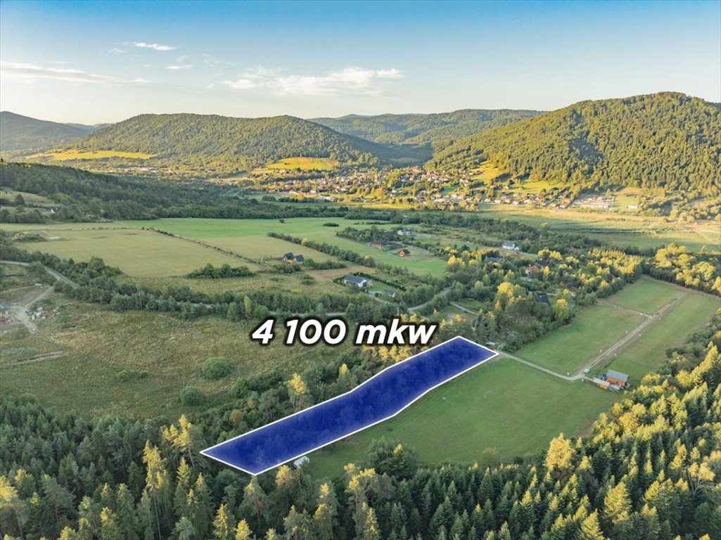 Zapraszam do obejrzenia działki 41 arów z widokiem na góry i jezioro Uście Gorlickie  4 100m2 Foto 1