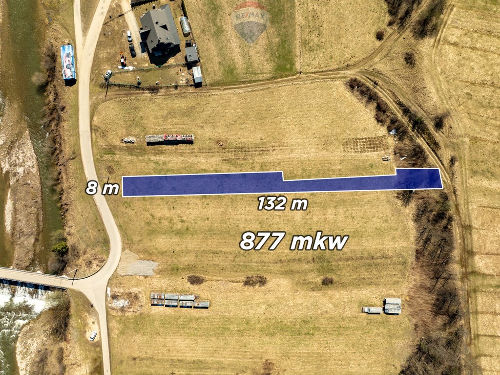 Mała działka budowlana w Chochołowie z dostępem do drogi Chochołów  877m2 Foto 1