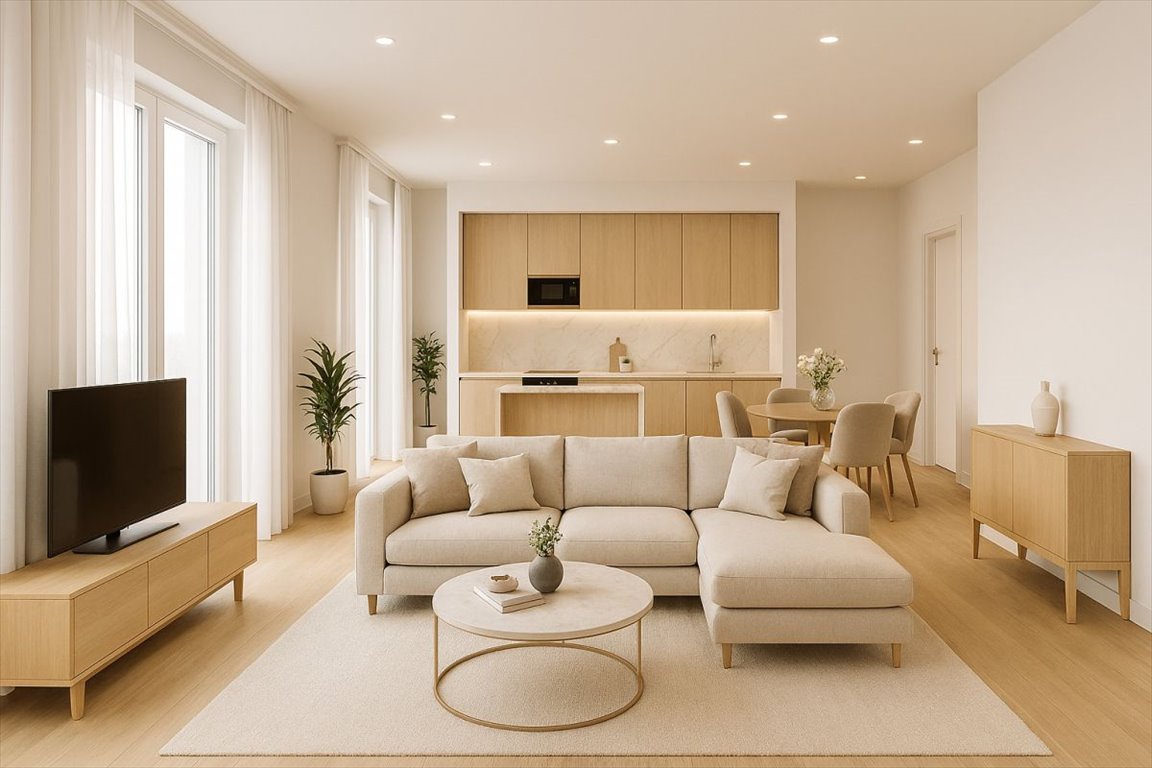 Poznań Garbary: 3-pokojowe mieszkanie z balkonem, widok na Wartę Poznań, Garbary  62m2 Foto 1