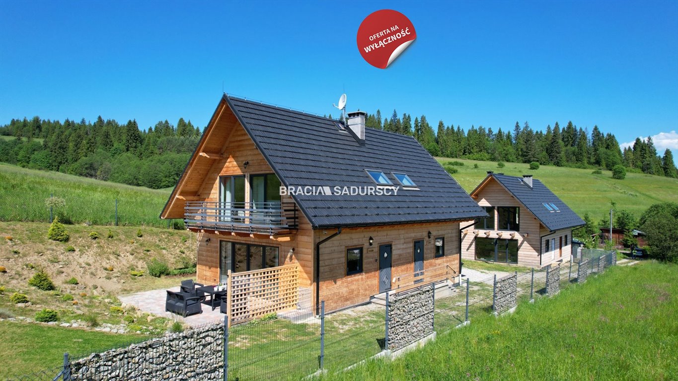 Dwa nowoczesne domy z 4 mieszkaniami, widokowa działka Łapsze Wyżne, Widokowa  368m2 Foto 1