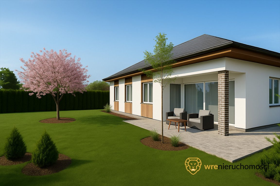 Nowoczesny dom parterowy 119,78 m² z garażem i tarasem Jaszowice  120m2 Foto 1