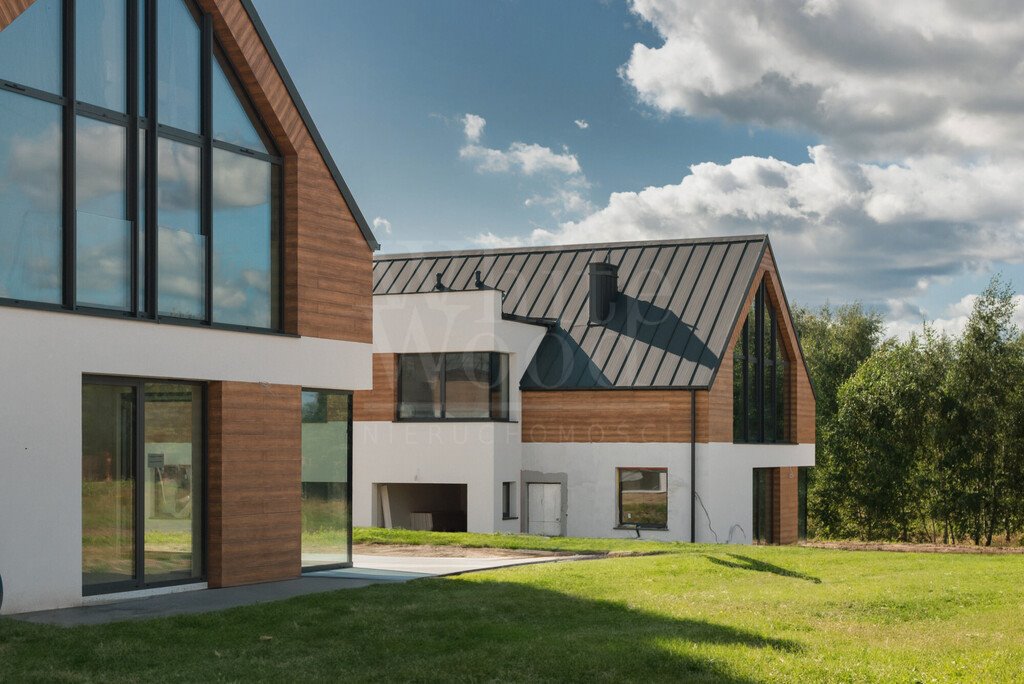 Nowoczesny dom bliźniak 154 m² z garażem i energooszczędnymi rozwiązaniami Tuchom, Tęczowa  154m2 Foto 1