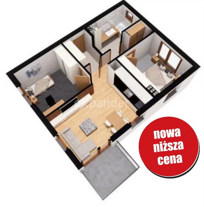 Mieszkanie trzypokojowe na sprzedaż Kraków, Ruczaj, Sąsiedzka  57m2 Foto 1