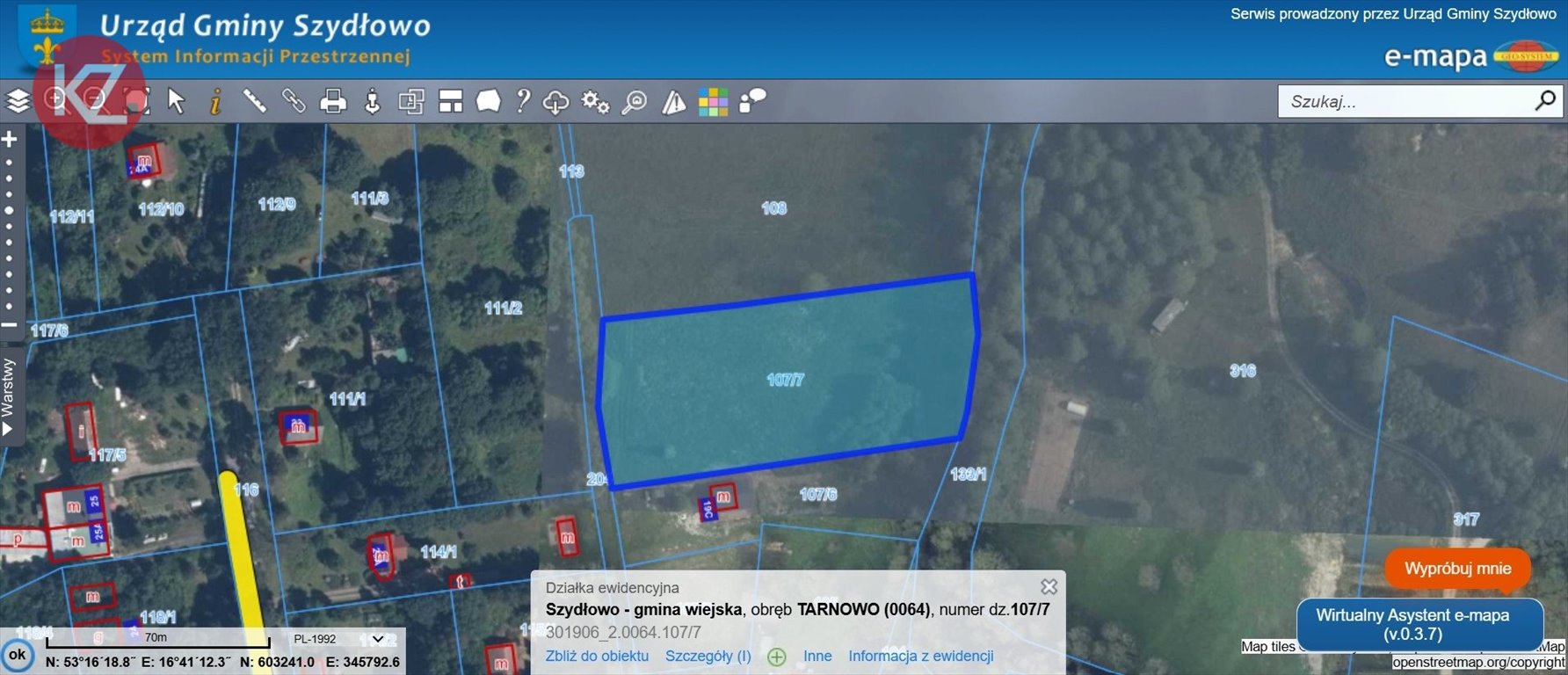 Przestronna działka nad rzeką w Tarnowie – idealna pod dom! Tarnowo  6 170m2 Foto 1