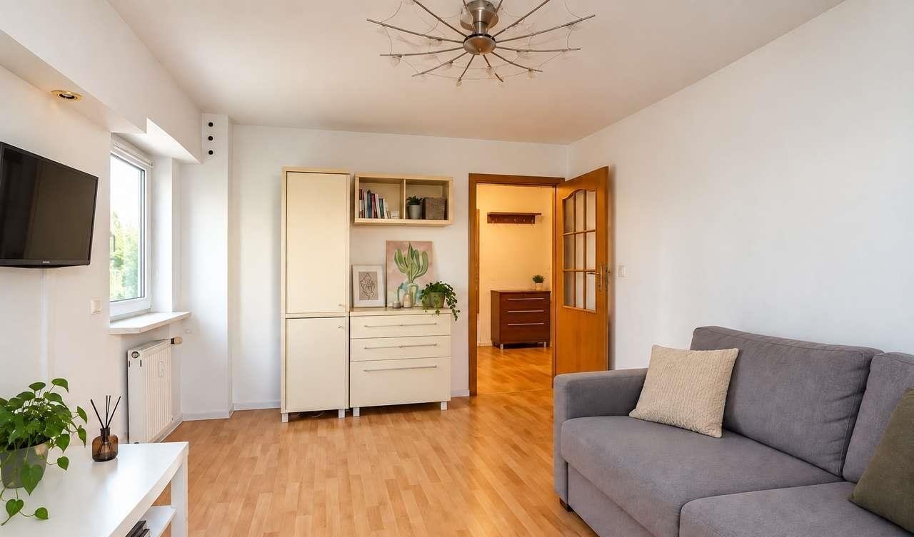 Na sprzedaż jasne 2-pokojowe mieszkanie 37 m² na Mokotowie Warszawa, Mokotów, Sadyba, Korczyńska 8  37m2 Foto 1