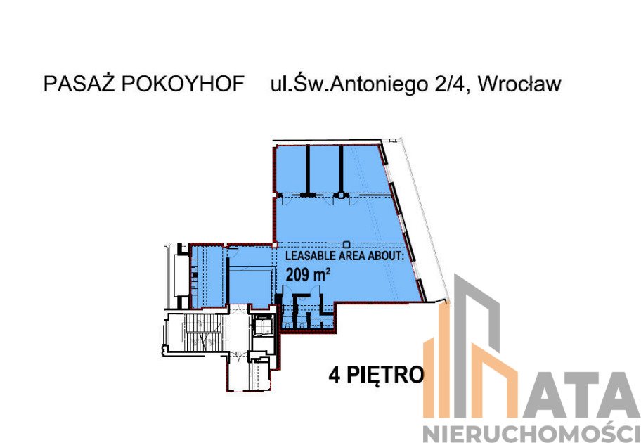 Lokal użytkowy na wynajem Wrocław, pl. Solny  209m2 Foto 3