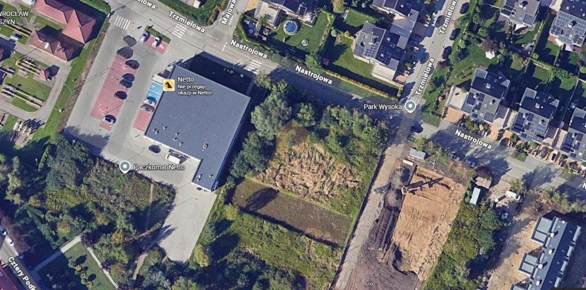 Polecam działkę inwestycyjną 1593 m² z projektem budynku usługowego Wysoka  1 593m2 Foto 1