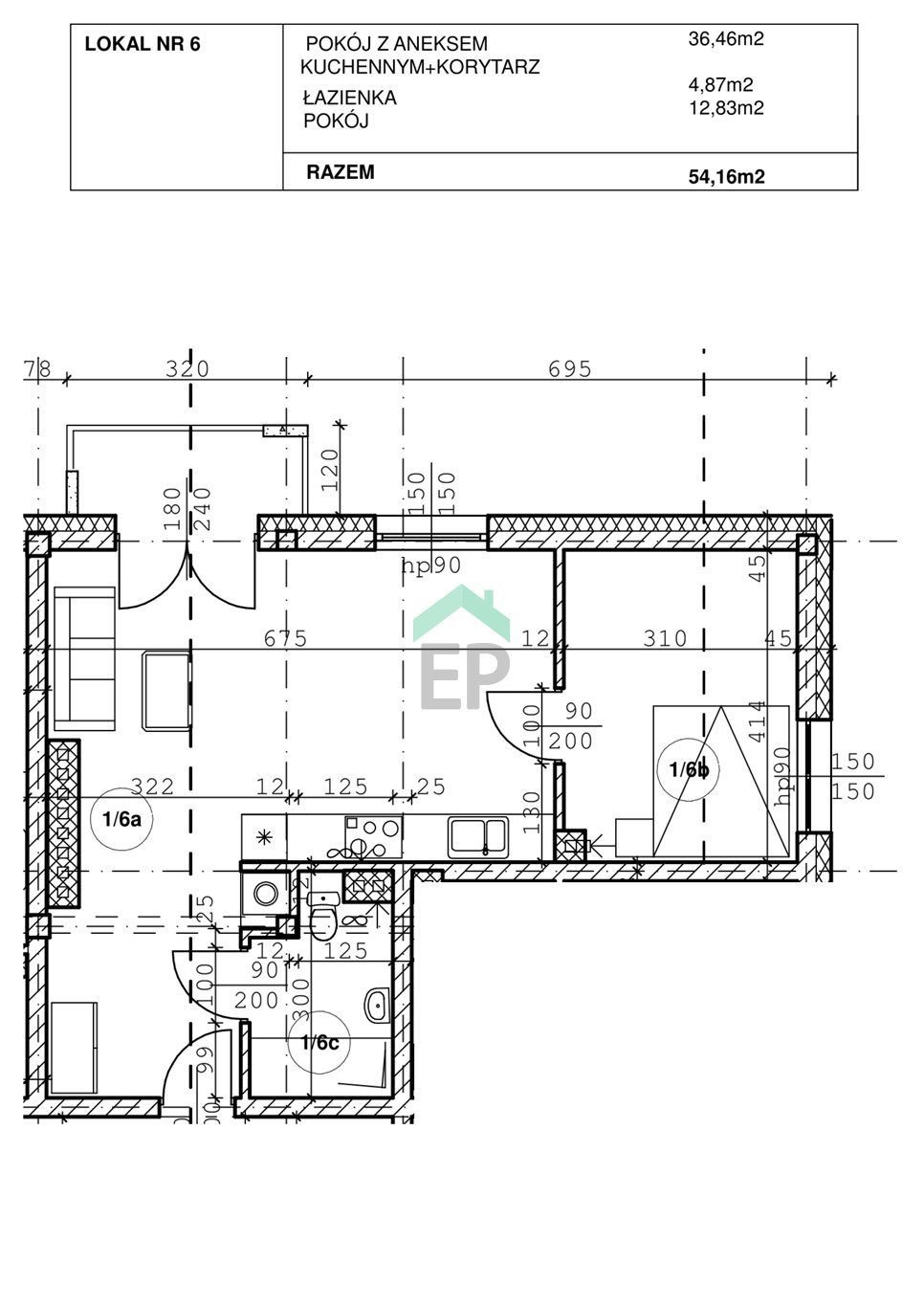 Mieszkanie dwupokojowe na sprzedaż Blachownia  54m2 Foto 5