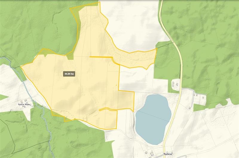44,87 ha z lasami i stawem – idealne pod ośrodek lub agroturystykę Tulice, Tulice  448 700m2 Foto 1