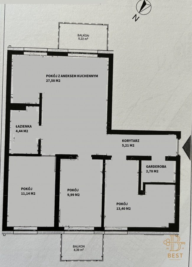 Mieszkanie czteropokojowe  na sprzedaż Stargard, Osiedle Pyrzyckie, Heleny Żybułtowskiej  74m2 Foto 17