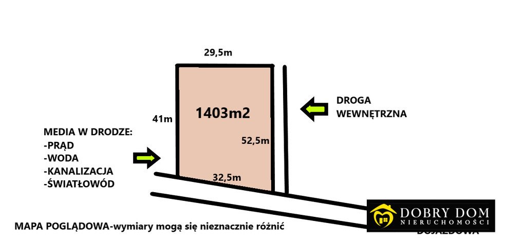 Działka budowlana na sprzedaż Knyszyn  1 403m2 Foto 1