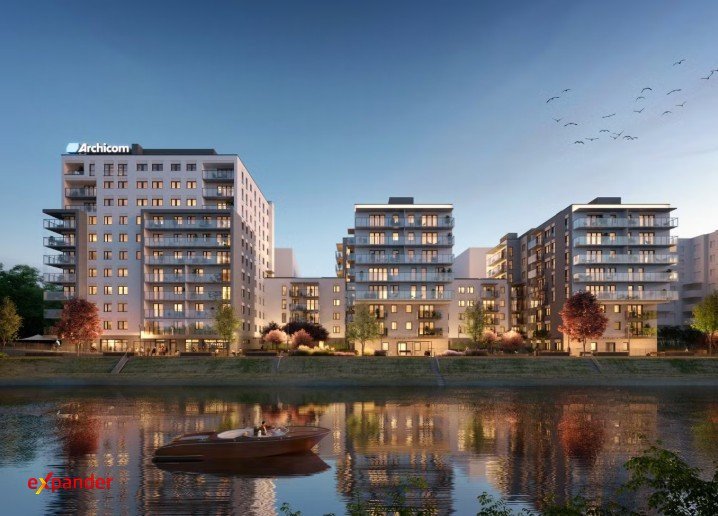 Nowoczesne 1 pokój z tarasem i widokiem na Odrę Wrocław, Władysława Reymonta  33m2 Foto 1