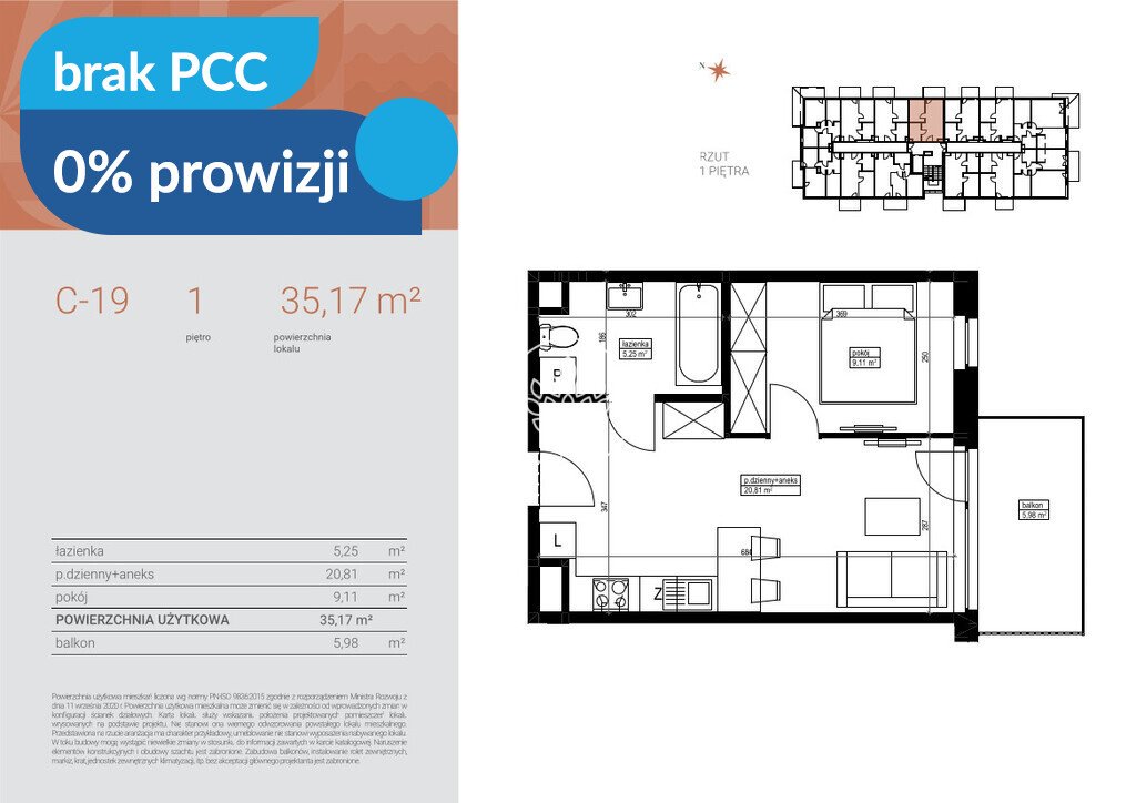 Sprzedam nowoczesne 2-pokojowe mieszkanie z balkonem nad Kanałem Bydgoskim Bydgoszcz, Czyżkówko, Flisacka  35m2 Foto 1