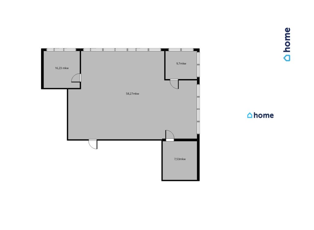 Lokal usługowy 96 m² przy Rejtana, przeszklone pomieszczenia Rzeszów, al. Tadeusza Rejtana  96m2 Foto 1