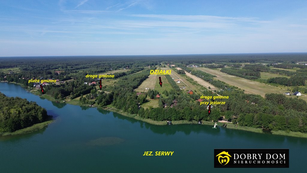 Działka budowlana na sprzedaż Serwy  1 208m2 Foto 1