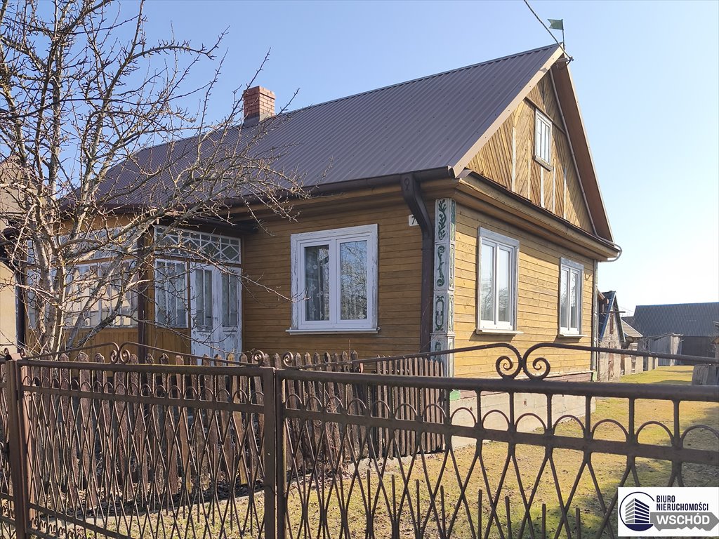 Urokliwe siedlisko z drewnianym domem i gruntami 0,36 ha Zbucz  80m2 Foto 1