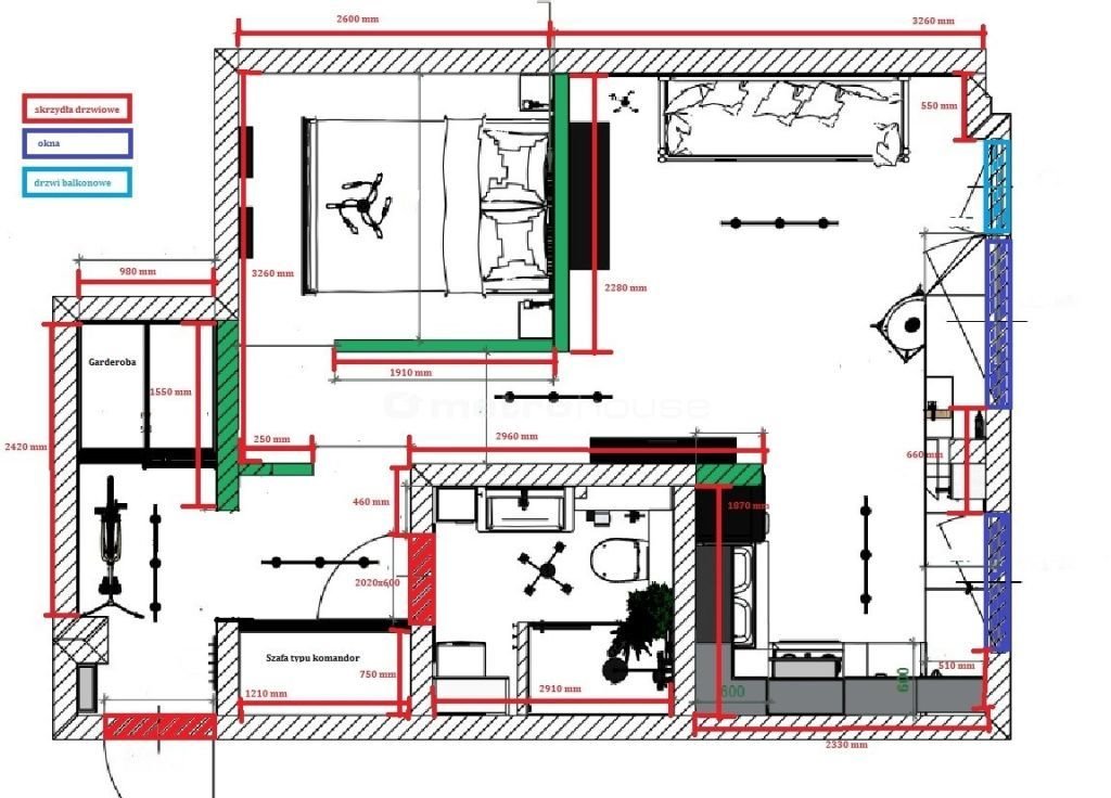 Mieszkanie dwupokojowe na sprzedaż Gdańsk, Przeróbka, Sienna  33m2 Foto 15