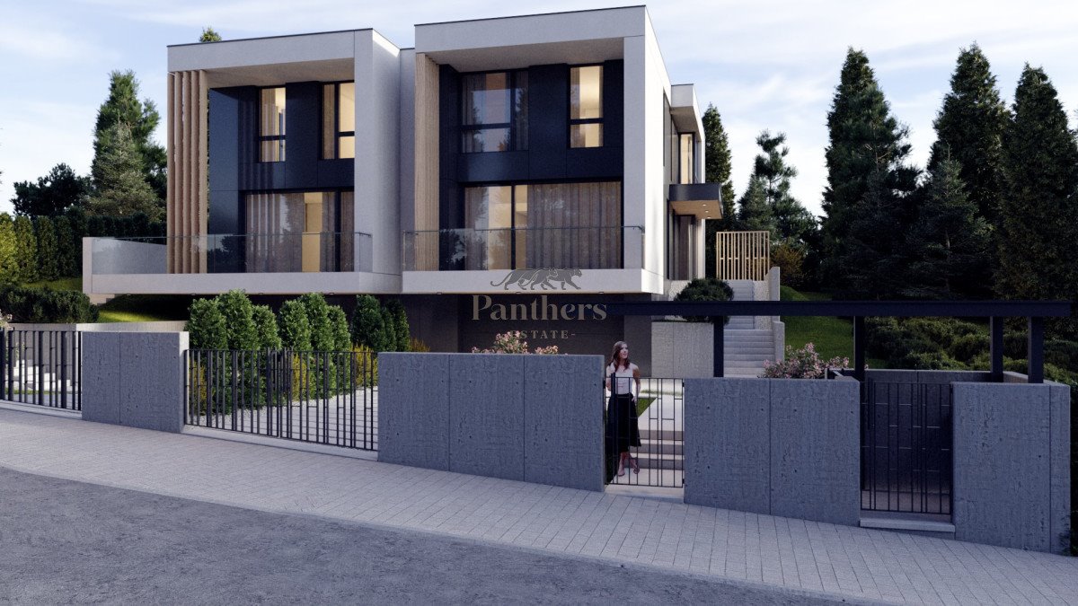 Nowoczesny bliźniak 220 m² z garażem i 6 pokojami Gdańsk, Kiełpino Górne, Marcowa  221m2 Foto 1